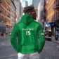 Custom Comoros Football Hoodie Go Champions Green Les Coelacantes - African Pride