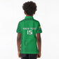 Custom Comoros Football Kid Polo Shirt Go Champions Green Les Coelacantes LT15