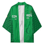 Custom Comoros Football Kimono Go Champions Green Les Coelacantes - African Pride