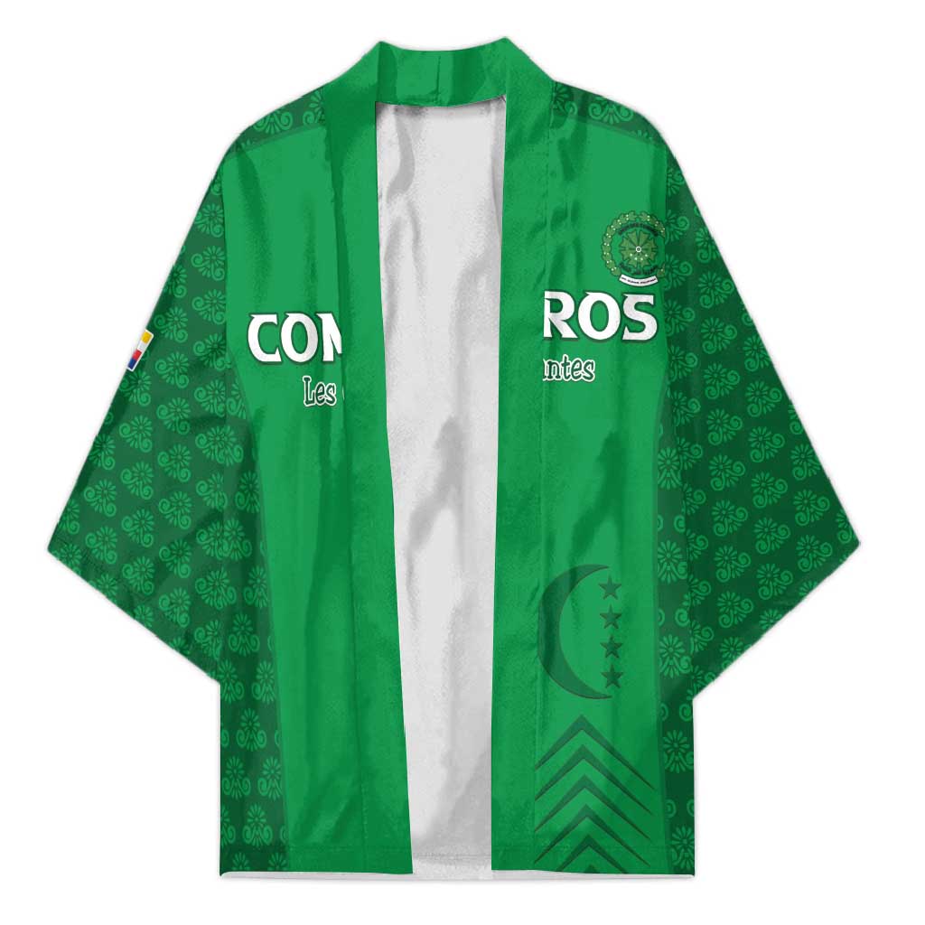 Custom Comoros Football Kimono Go Champions Green Les Coelacantes - African Pride