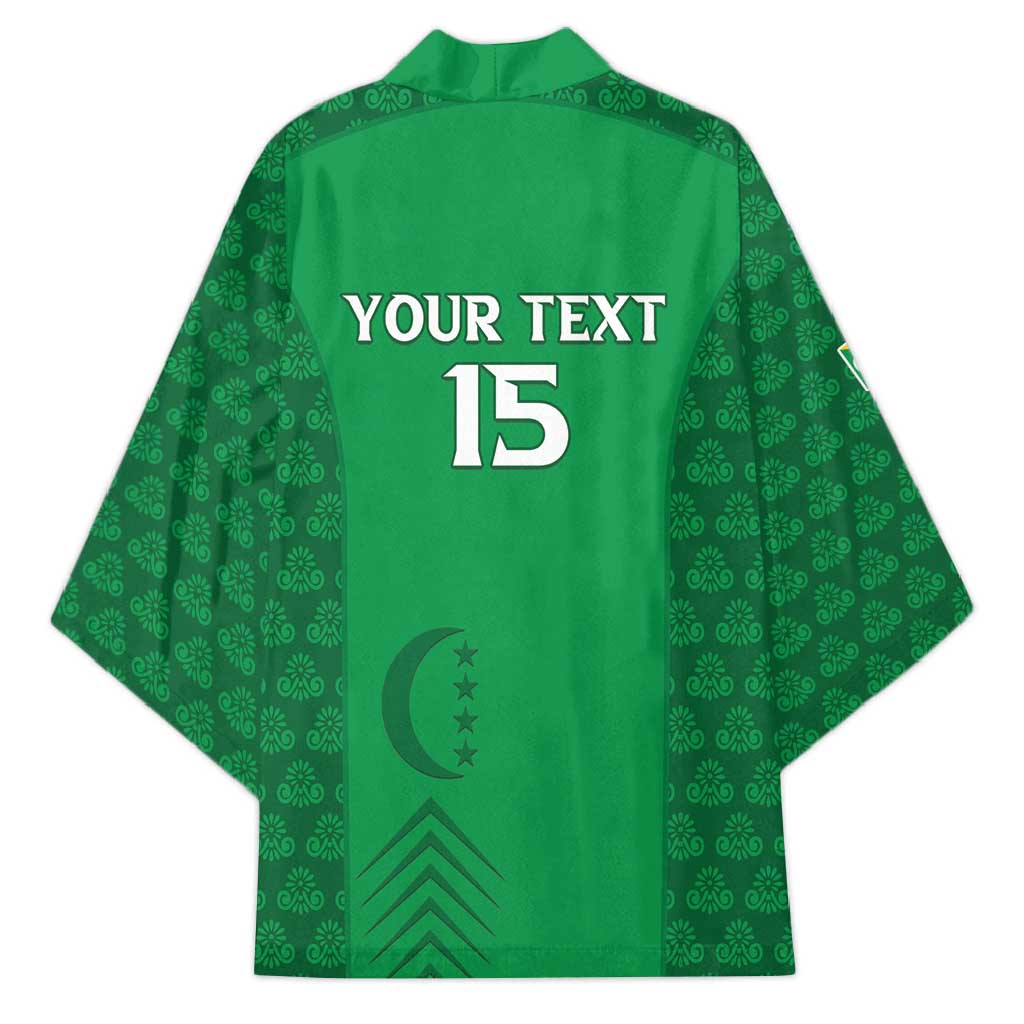 Custom Comoros Football Kimono Go Champions Green Les Coelacantes - African Pride