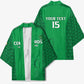 Custom Comoros Football Kimono Go Champions Green Les Coelacantes - African Pride