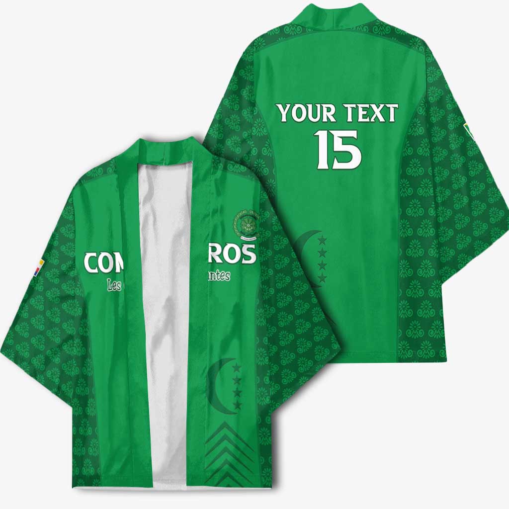 Custom Comoros Football Kimono Go Champions Green Les Coelacantes - African Pride