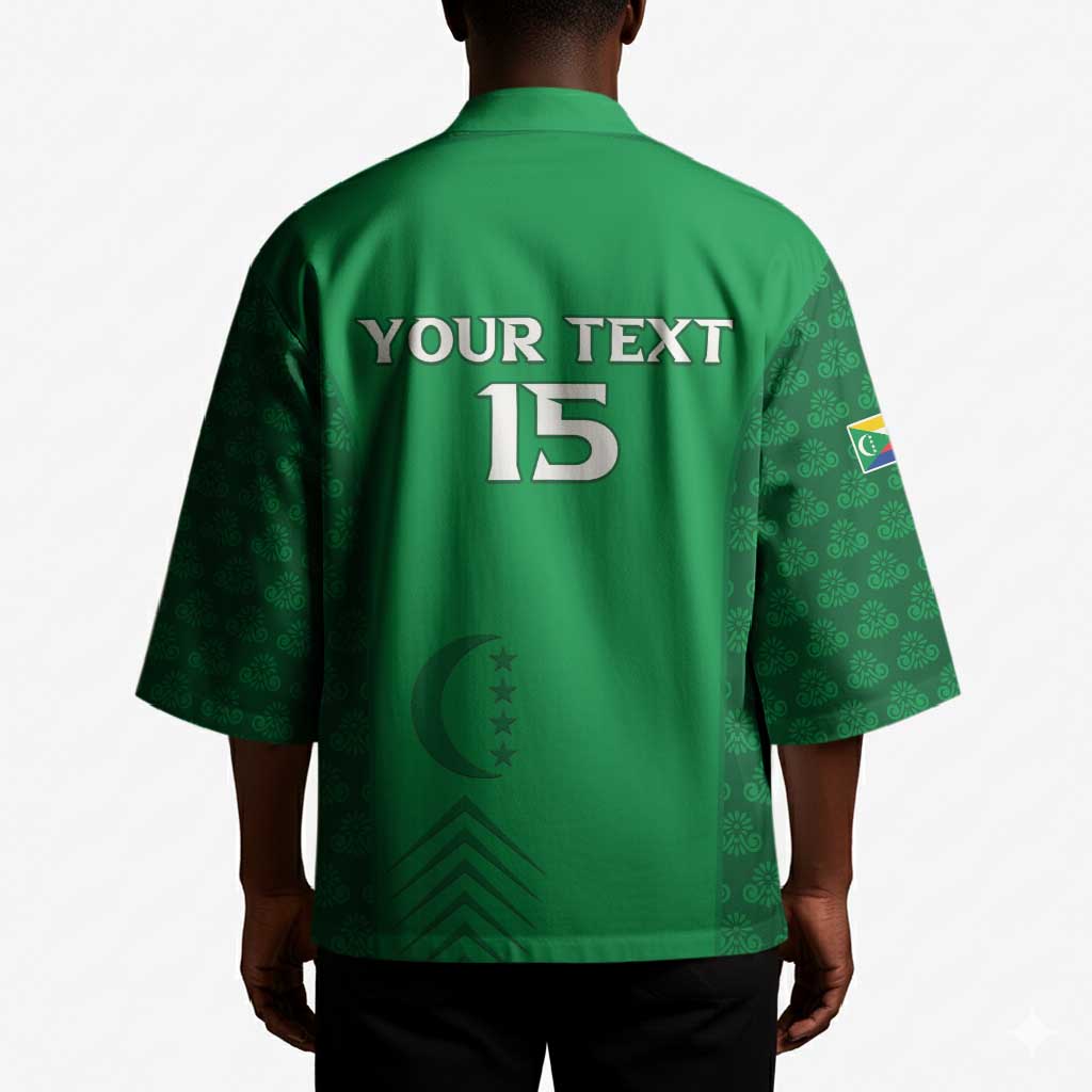 Custom Comoros Football Kimono Go Champions Green Les Coelacantes - African Pride