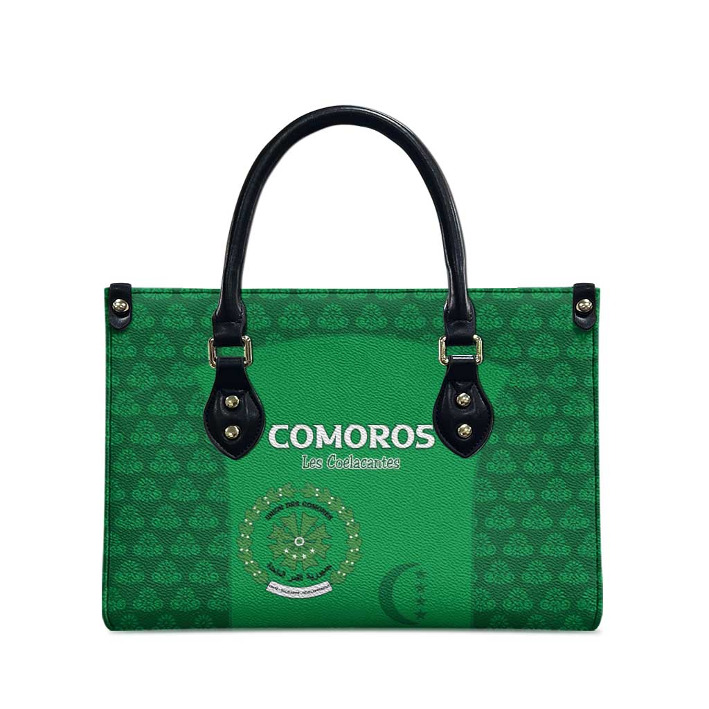 Comoros Football Leather Bag Go Champions Green Les Coelacantes - African Pride