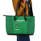 Comoros Football Leather Tote Bag Go Champions Green Les Coelacantes - African Pride