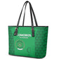 Comoros Football Leather Tote Bag Go Champions Green Les Coelacantes - African Pride
