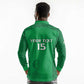 Custom Comoros Football Long Sleeve Polo Shirt Go Champions Green Les Coelacantes - African Pride