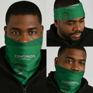 Comoros Football Neck Gaiter Go Champions Green Les Coelacantes - African Pride