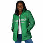 Custom Comoros Football Padded Jacket Go Champions Green Les Coelacantes - African Pride