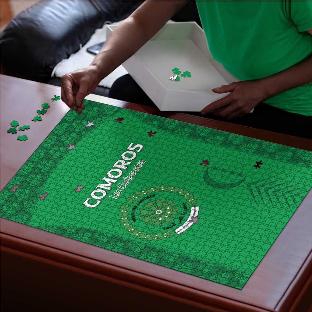 Comoros Football Puzzle Go Champions Green Les Coelacantes - African Pride
