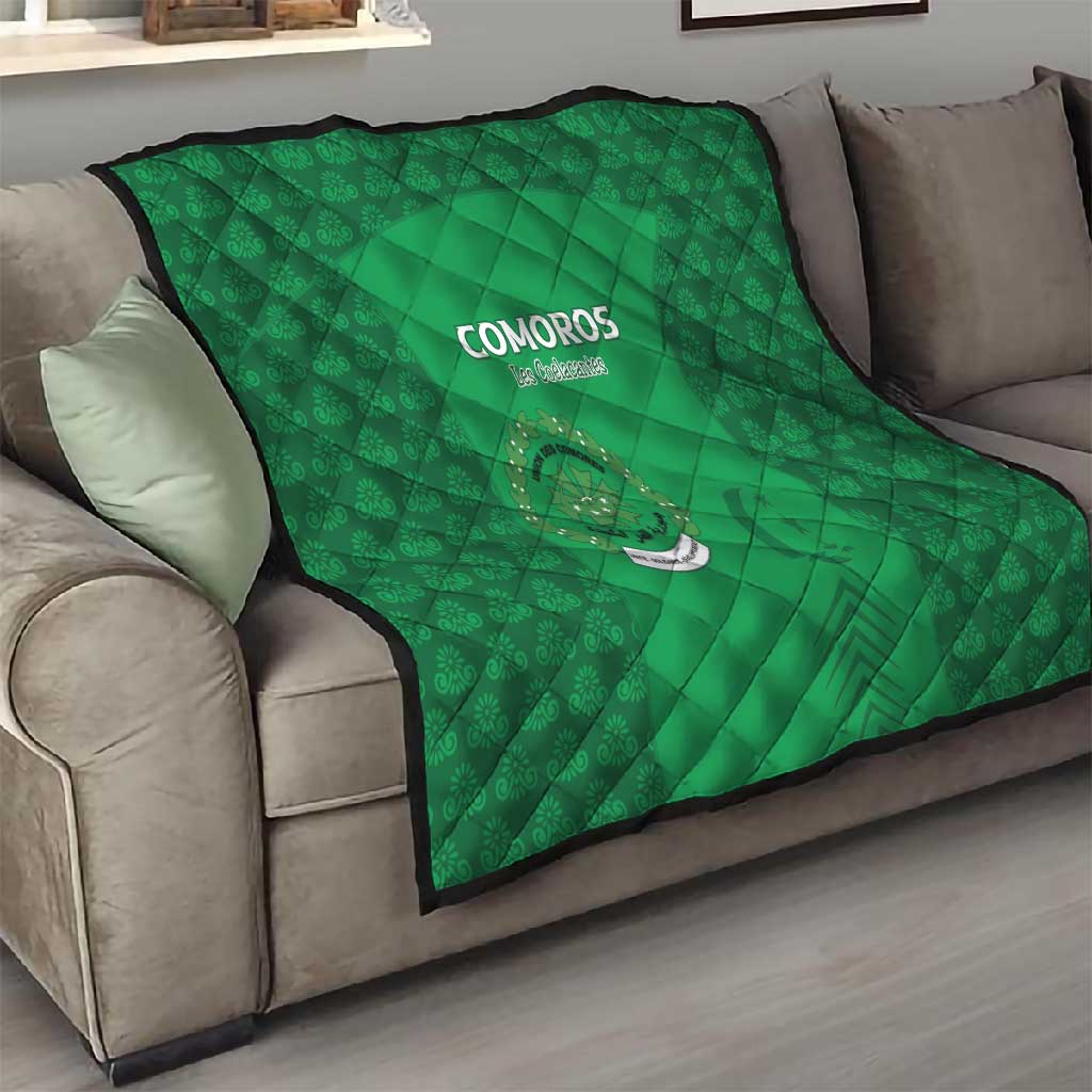 Comoros Football Quilt Go Champions Green Les Coelacantes - African Pride