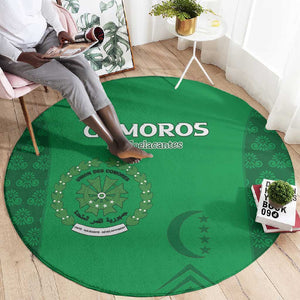 Comoros Football Round Carpet Go Champions Green Les Coelacantes - African Pride