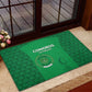 Comoros Football Rubber Doormat Go Champions Green Les Coelacantes - African Pride