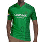 Custom Comoros Football Rugby Jersey Go Champions Green Les Coelacantes LT15