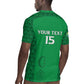 Custom Comoros Football Rugby Jersey Go Champions Green Les Coelacantes LT15