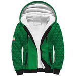 Custom Comoros Football Sherpa Hoodie Go Champions Green Les Coelacantes - African Pride