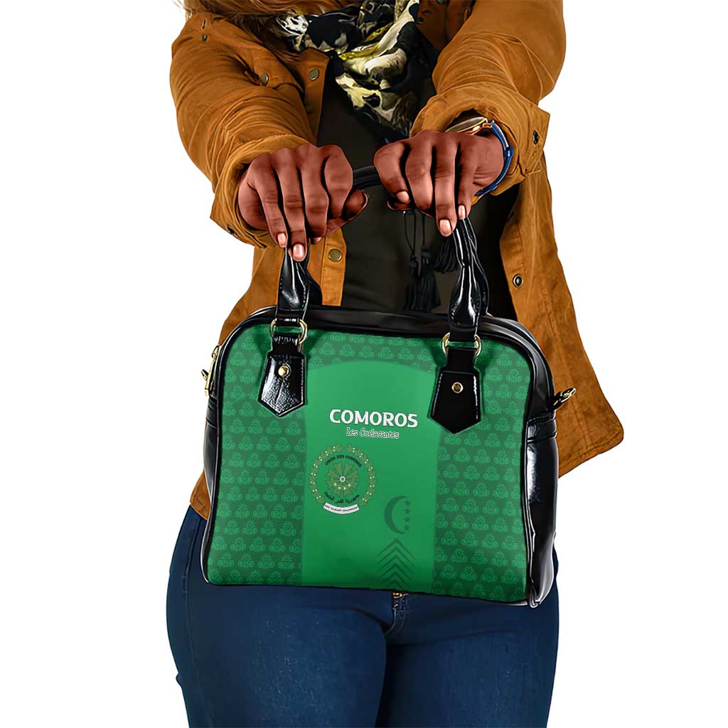 Comoros Football Shoulder Handbag Go Champions Green Les Coelacantes - African Pride
