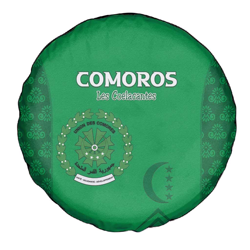 Comoros Football Spare Tire Cover Go Champions Green Les Coelacantes - African Pride