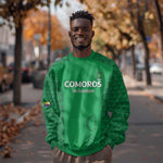 Custom Comoros Football Sweatshirt Go Champions Green Les Coelacantes - African Pride