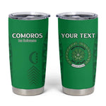 Custom Comoros Football Tumbler Cup Go Champions Green Les Coelacantes - African Pride