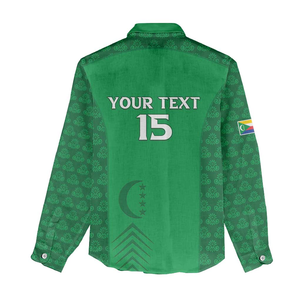 Custom Comoros Football Women Casual Shirt Go Champions Green Les Coelacantes - African Pride