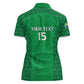 Custom Comoros Football Women Polo Shirt Go Champions Green Les Coelacantes LT15