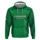Custom Comoros Football Zip Hoodie Go Champions Green Les Coelacantes - African Pride