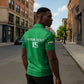 Custom Comoros Football Zipper Polo Shirt Go Champions Green Les Coelacantes - African Pride