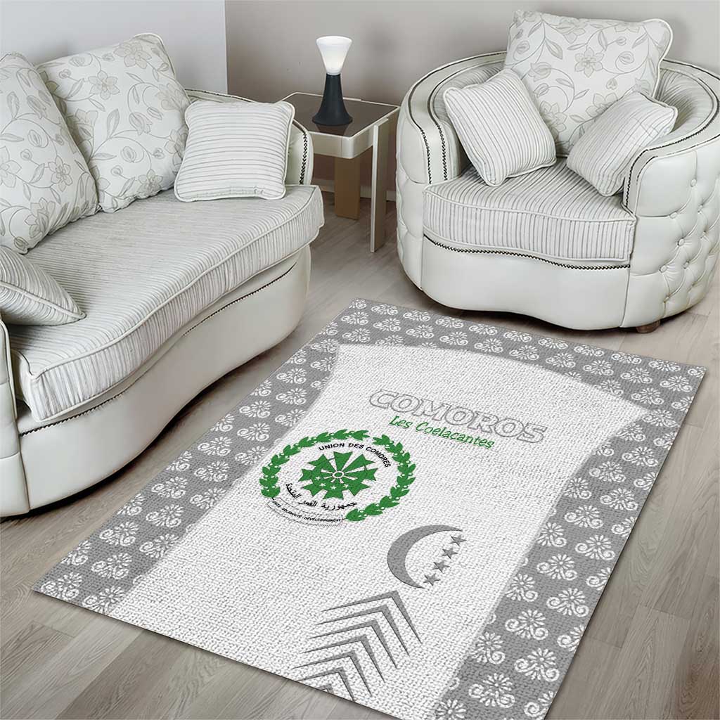 Comoros Football Area Rug Go Champions White Les Coelacantes - African Pride