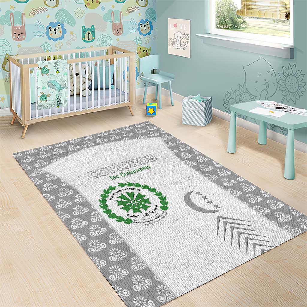 Comoros Football Area Rug Go Champions White Les Coelacantes - African Pride