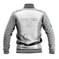 Custom Comoros Football Baseball Jacket Go Champions White Les Coelacantes - African Pride