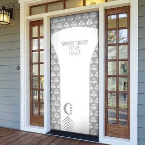 Custom Comoros Football Door Cover Go Champions White Les Coelacantes - African Pride