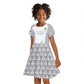 Custom Comoros Football Kid Short Sleeve Dress Go Champions White Les Coelacantes LT15