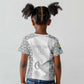 Custom Comoros Football Kid T shirt Go Champions White Les Coelacantes LT15