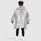 Custom Comoros Football Kid Wearable Blanket Hoodie Go Champions White Les Coelacantes - African Pride
