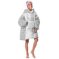 Custom Comoros Football Kid Wearable Blanket Hoodie Go Champions White Les Coelacantes - African Pride