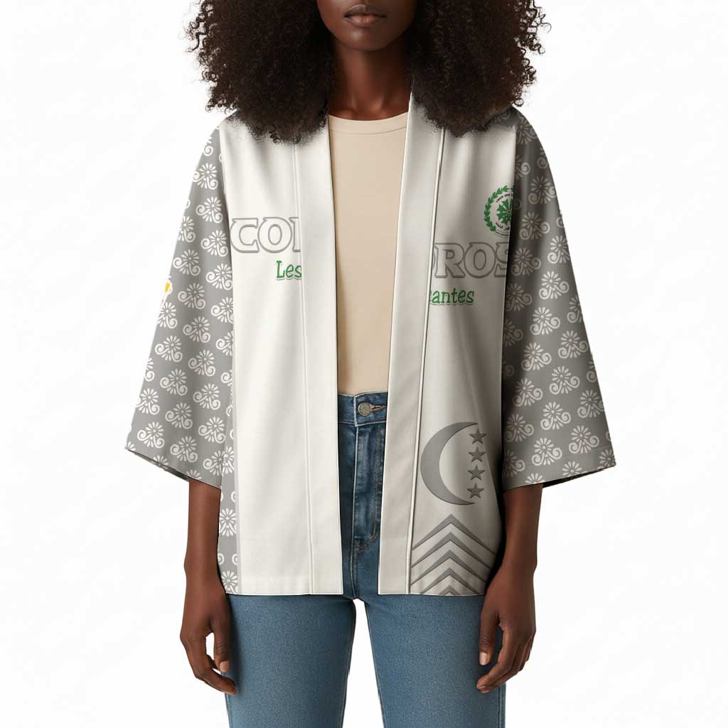 Custom Comoros Football Kimono Go Champions White Les Coelacantes - African Pride