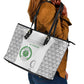 Comoros Football Leather Tote Bag Go Champions White Les Coelacantes - African Pride
