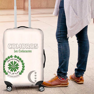 Comoros Football Luggage Cover Go Champions White Les Coelacantes - African Pride
