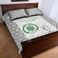 Comoros Football Quilt Bed Set Go Champions White Les Coelacantes - African Pride