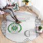 Comoros Football Round Carpet Go Champions White Les Coelacantes - African Pride