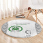 Comoros Football Round Carpet Go Champions White Les Coelacantes - African Pride