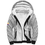 Custom Comoros Football Sherpa Hoodie Go Champions White Les Coelacantes - African Pride