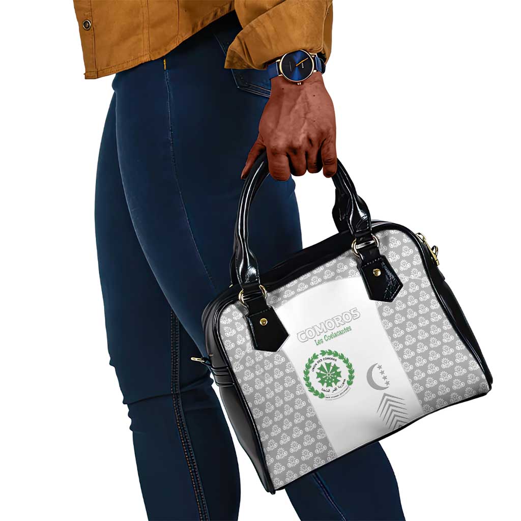 Comoros Football Shoulder Handbag Go Champions White Les Coelacantes - African Pride