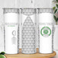 Custom Comoros Football Skinny Tumbler Go Champions White Les Coelacantes - African Pride