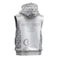 Custom Comoros Football Sleeveless Hoodie Go Champions White Les Coelacantes - African Pride