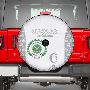 Comoros Football Spare Tire Cover Go Champions White Les Coelacantes - African Pride