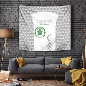 Comoros Football Tapestry Go Champions White Les Coelacantes - African Pride