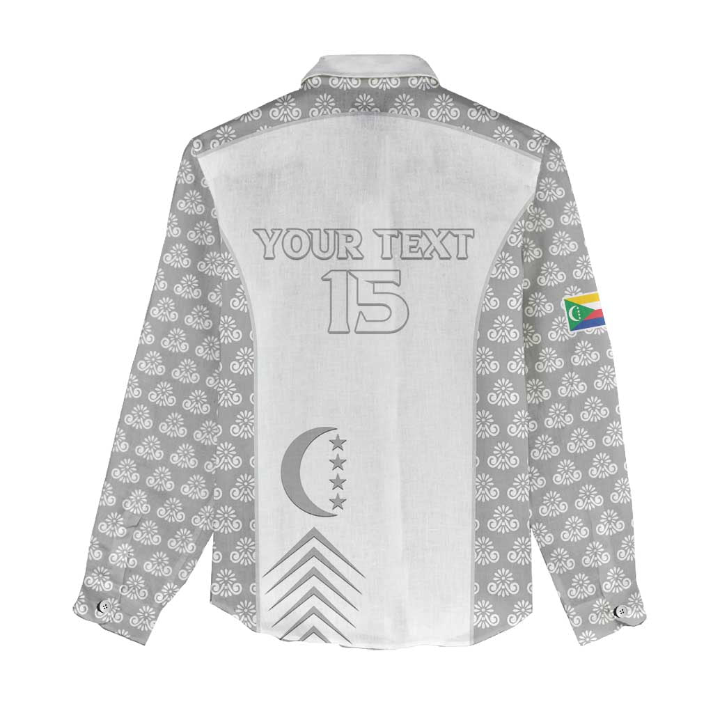 Custom Comoros Football Women Casual Shirt Go Champions White Les Coelacantes - African Pride